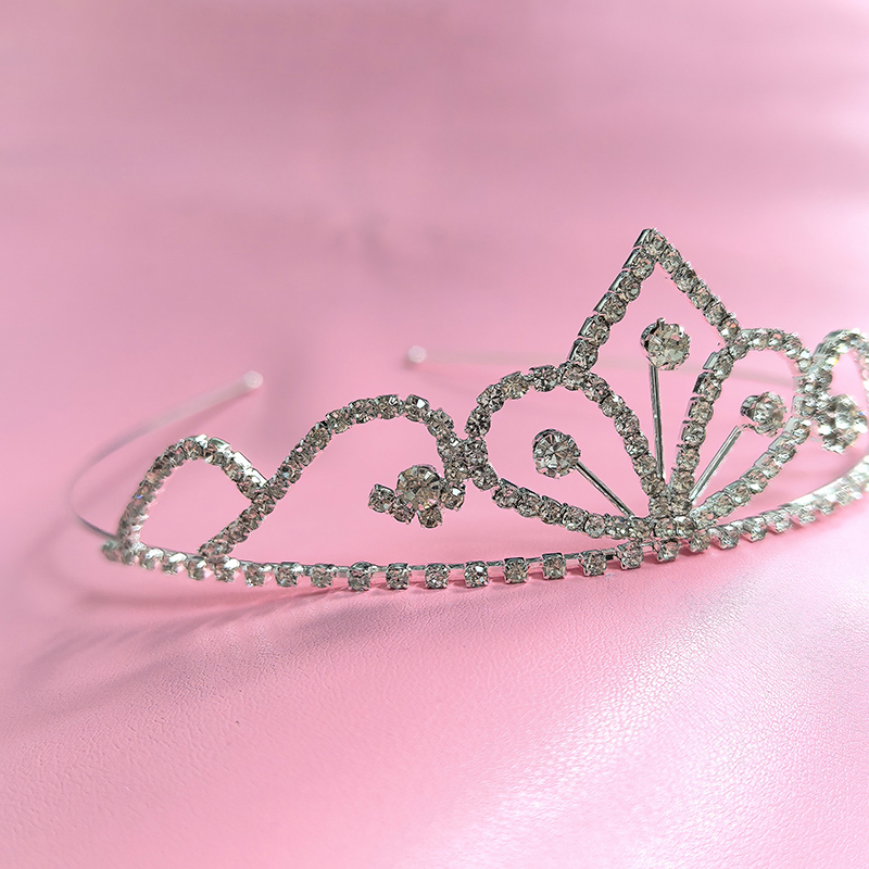 Women'S Wedding Accessories - Gümüş Renkli Yapay Elmas Gelin Tacı
