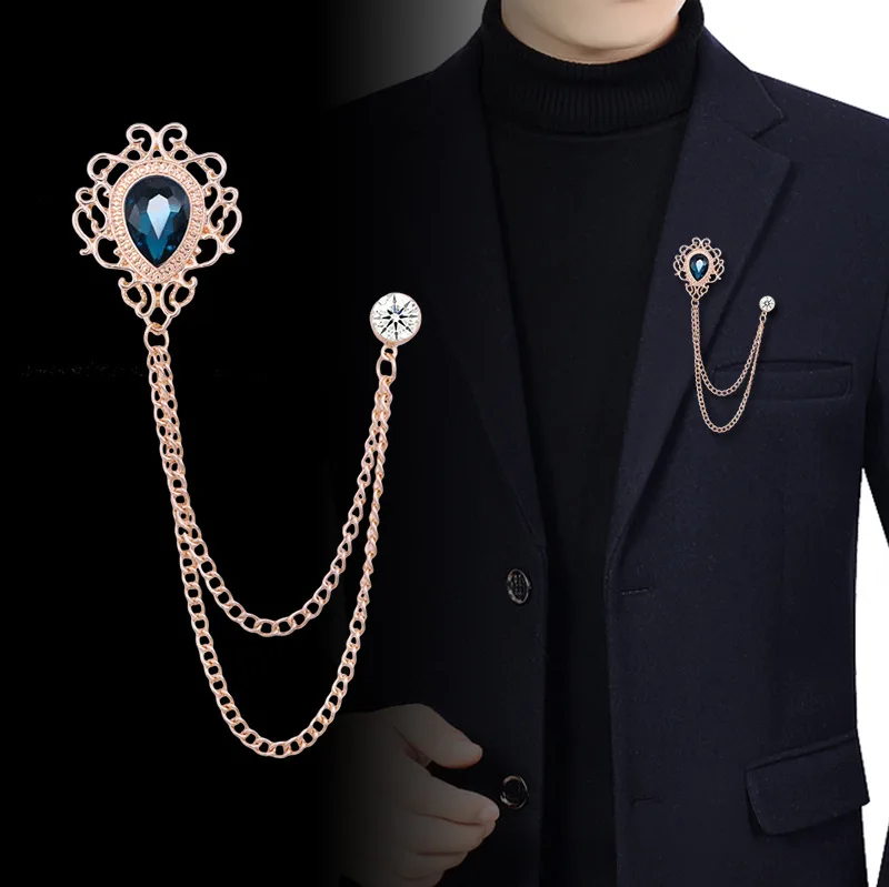 Women Accessories Chain - Yeni Vintage Püsküllü Zincirli Kristal Yaka