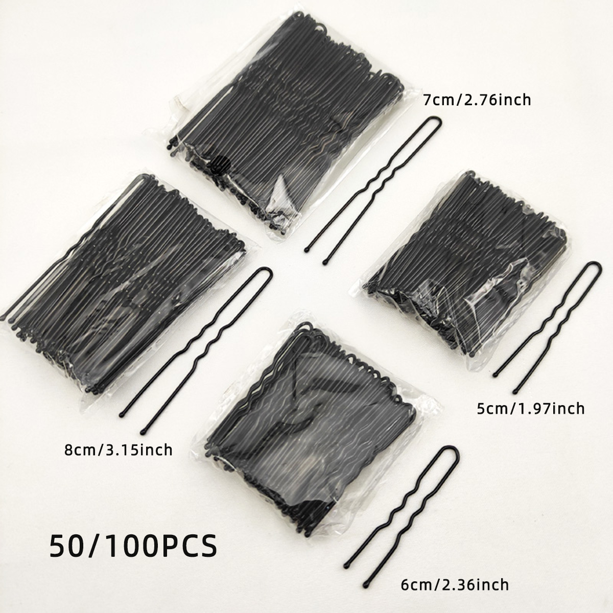 Women Accessories On Sale - 50/100 adet kadın 5/6/7/8 cm saç