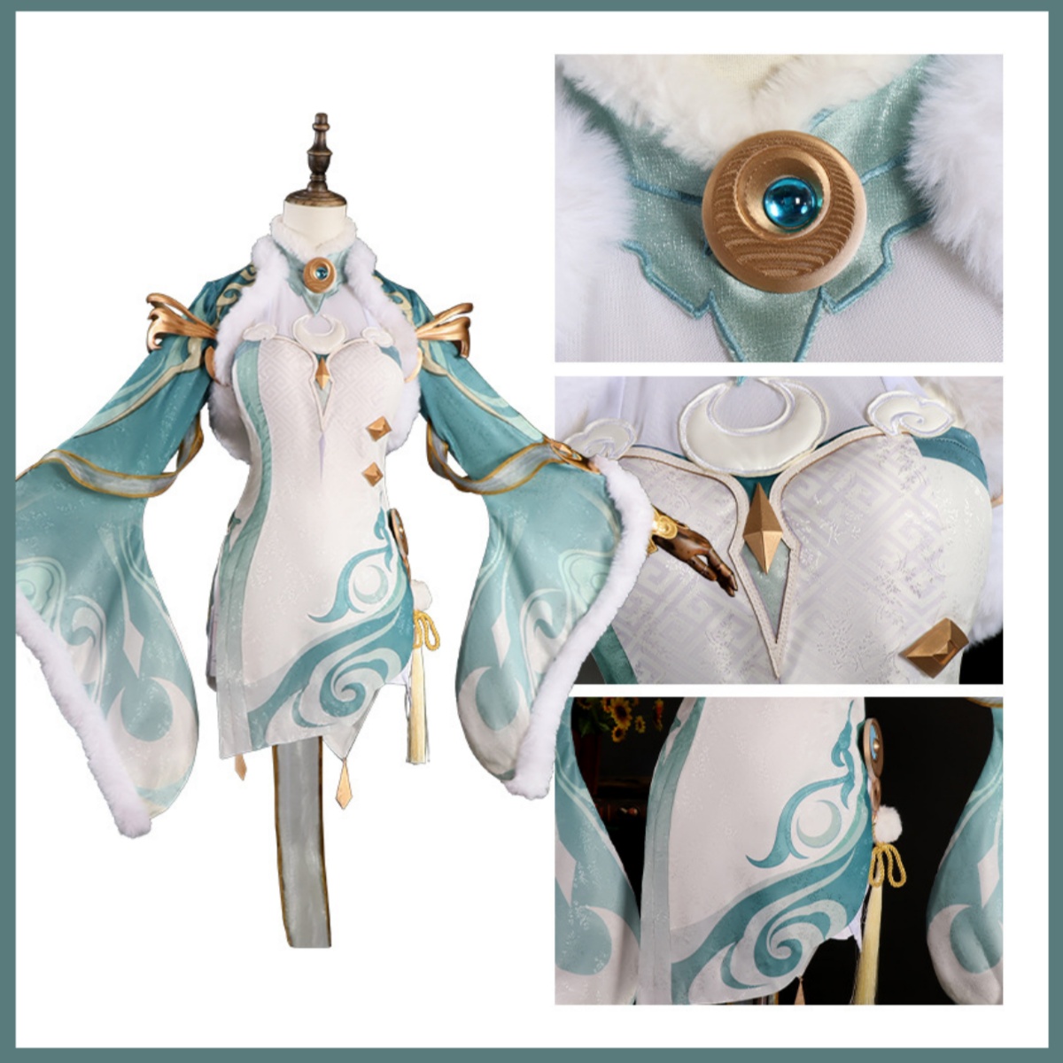 Oyun Zibai Cosplay Kostüm Yeşi - Women'S Clothing And Accessories incelemesi ve fiyatı