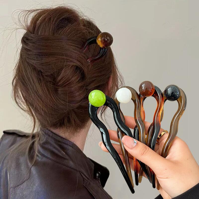 Moda Renkli Inci U-Şekilli Saç - Women Accessories On Sale incelemesi ve fiyatı