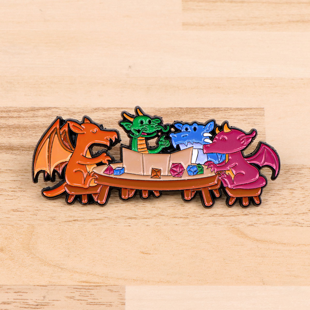 Game Dice Enamel Pin Dragon Ba - Women Accessories Picture incelemesi ve fiyatı