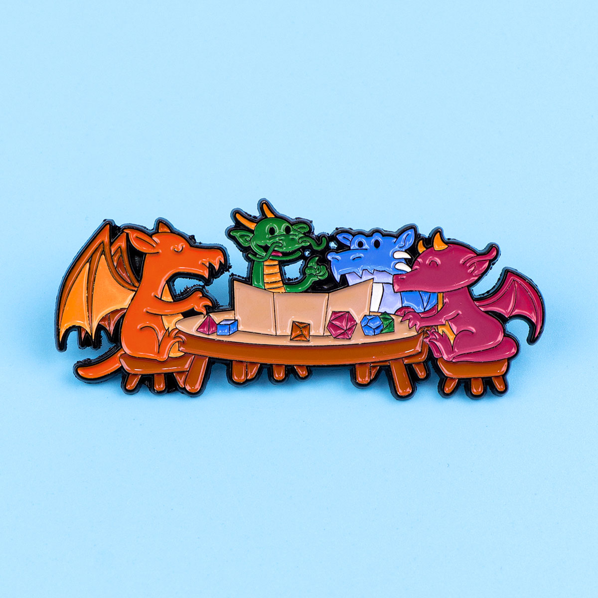 Game Dice Enamel Pin Dragon Ba - Women Accessories Picture incelemesi ve fiyatı