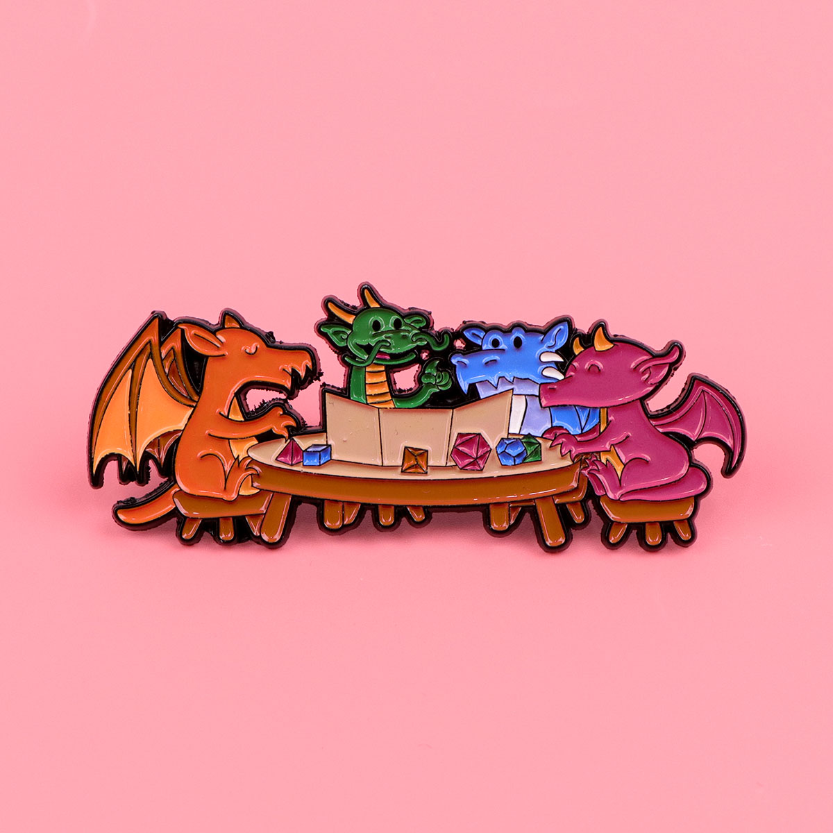 Game Dice Enamel Pin Dragon Ba - Women Accessories Picture incelemesi ve fiyatı
