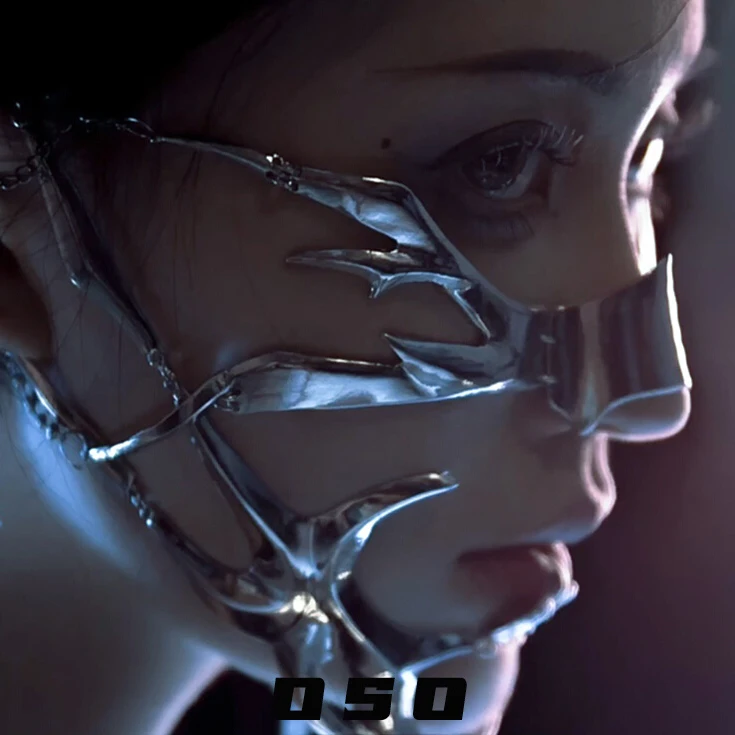 2025 Cyberpunk Vizör Çene Meta - Women Accessories Chain incelemesi ve fiyatı