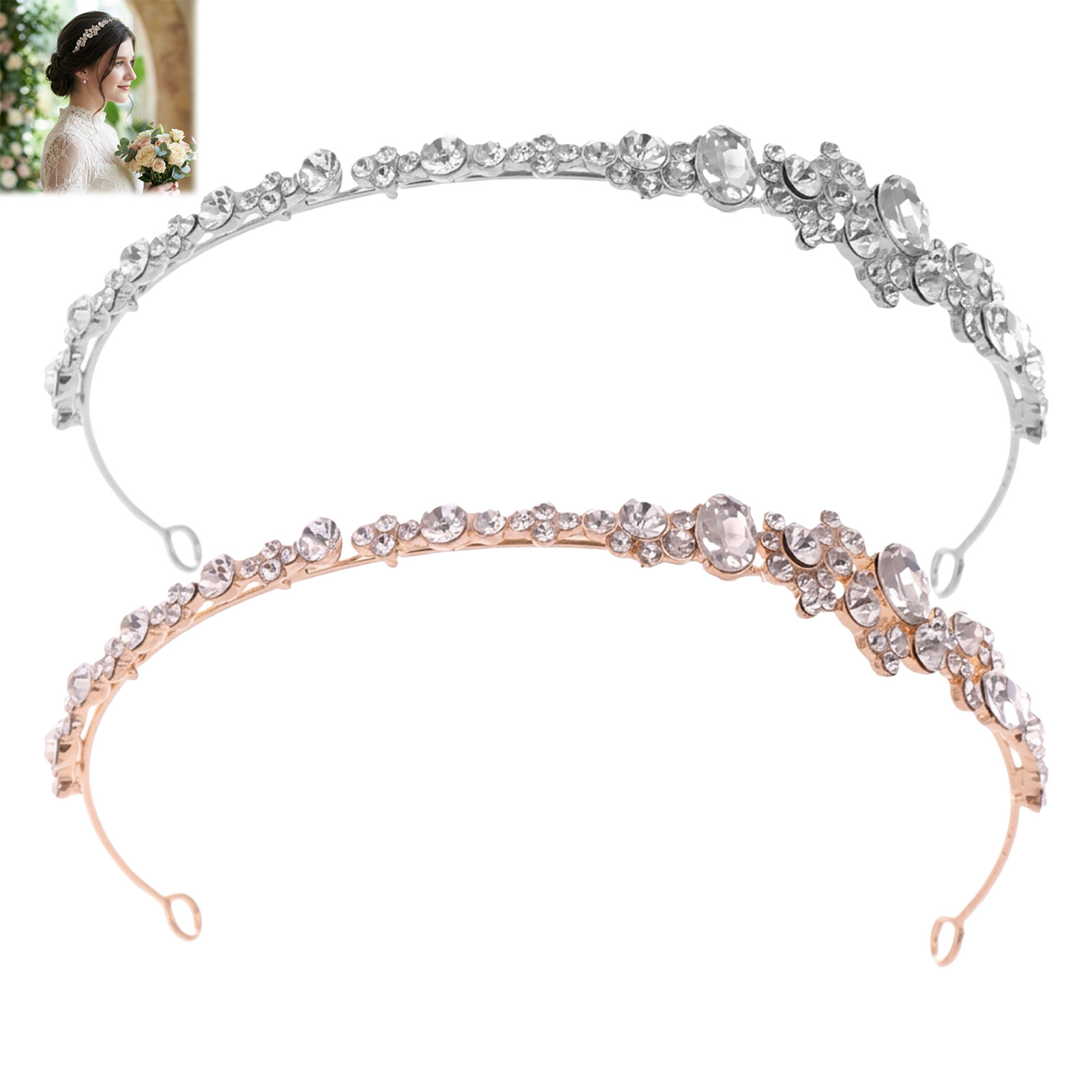 Alaşım Rhinestone Taç Bandı Ge - Women'S Wedding Accessories incelemesi ve fiyatı