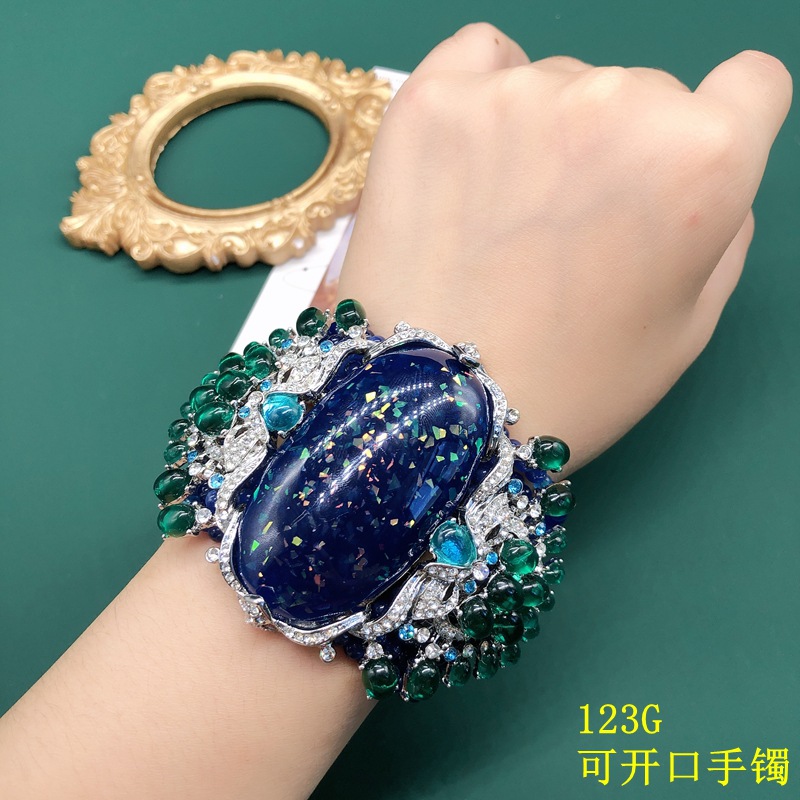 Lüks Vintage Kalın Boncuklu Bi - Resin Bangle Bracelet incelemesi ve fiyatı