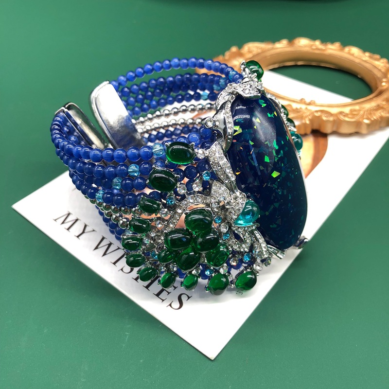 Lüks Vintage Kalın Boncuklu Bi - Resin Bangle Bracelet incelemesi ve fiyatı
