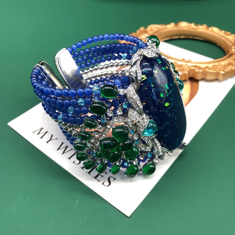 Lüks Vintage Kalın Boncuklu Bi - Resin Bangle Bracelet incelemesi ve fiyatı